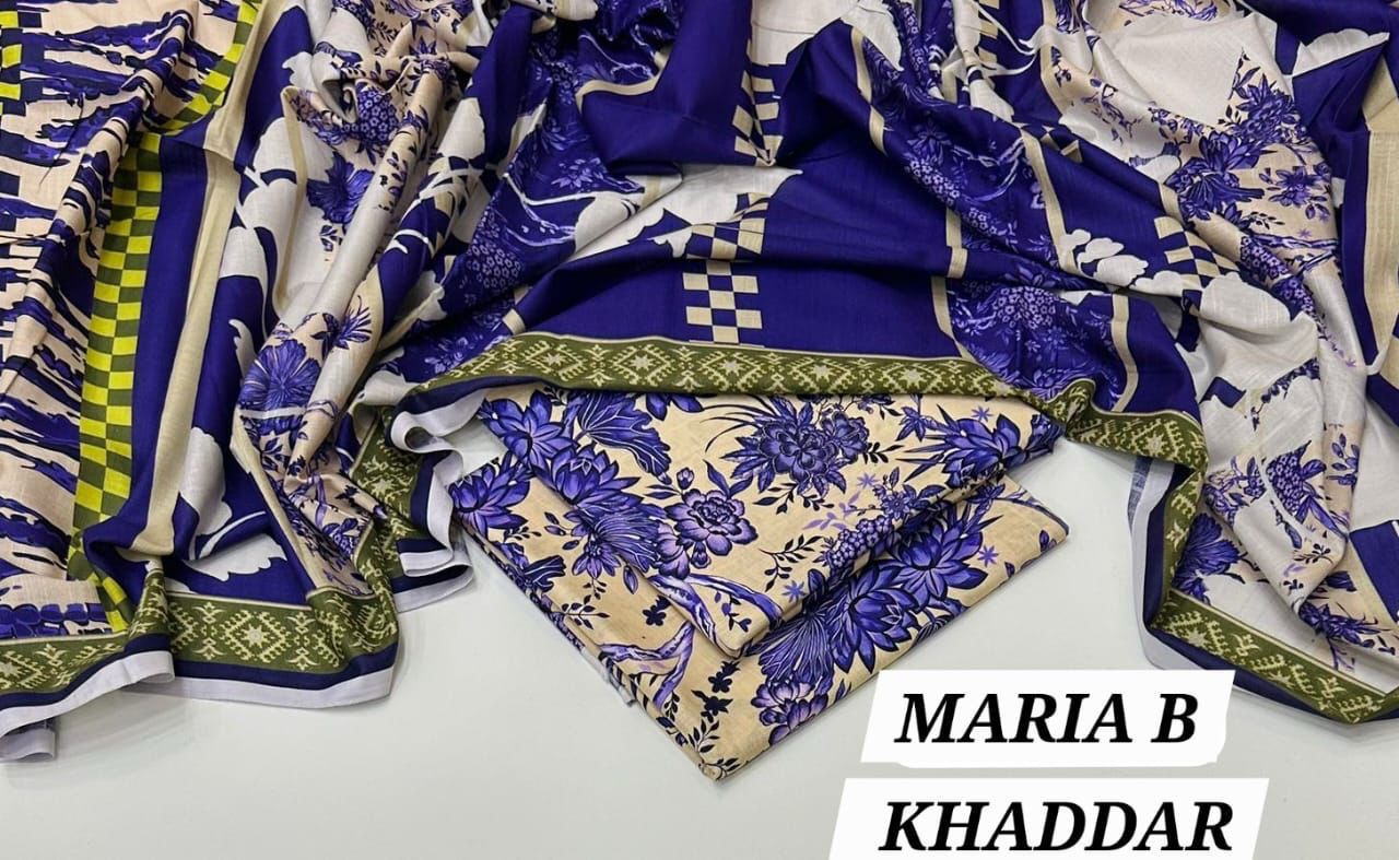 Khaddar 3pc beautiful color and design