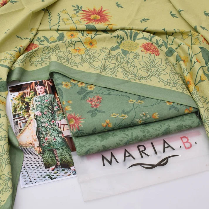 Baroque Digital Printed Dhanak 3-Piece Un-Stiched